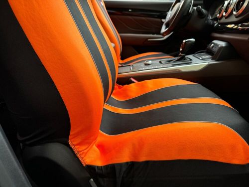 For KIA Forte Car Seat Covers Full Set Durable GTS Black Orange Poly Cotton 9PCS, US $59.51, image 7