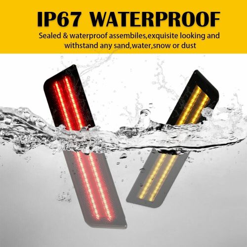 4 LED Side Marker Light Red Amber For 2008-2014 Dodge Challenger Car Accessories, US $39.99, image 7