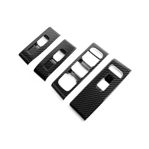 4pcs Carbon Fiber Window Switch Lock Cover Trim For Volvo XC40 2018 2019 2020, US $24.99, image 3