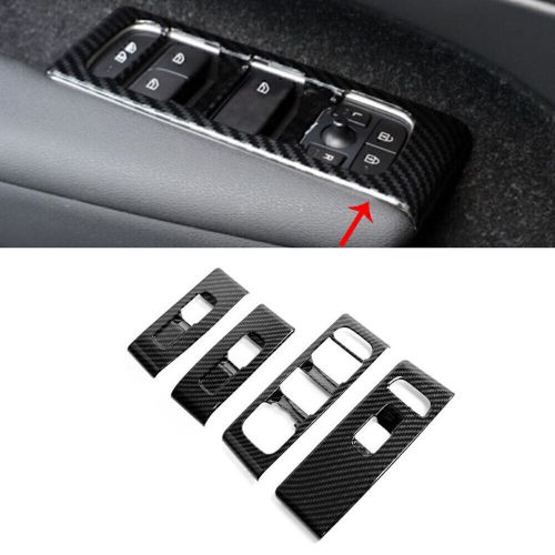 4pcs Carbon Fiber Window Switch Lock Cover Trim For Volvo XC40 2018 2019 2020, US $24.99, image 5