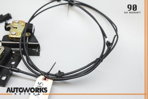 97-06 jaguar xk8 xkr x100 right &amp; left hood latch lock set of 2 w/ cable oem