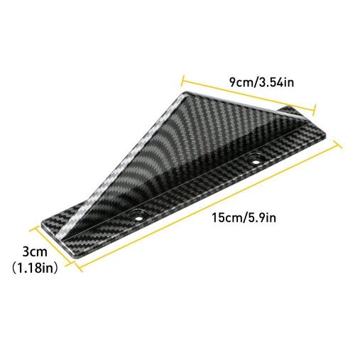 4pc Car Lower Rear Diffuser Bumper Splitter Lip Fin Shark Carbon Universal Look, US $12.99, image 2
