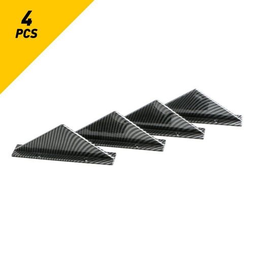 4pc Car Lower Rear Diffuser Bumper Splitter Lip Fin Shark Carbon Universal Look, US $12.99, image 5