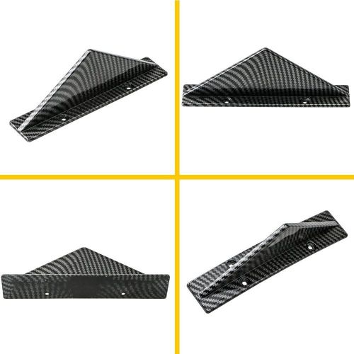 4pc Car Lower Rear Diffuser Bumper Splitter Lip Fin Shark Carbon Universal Look, US $12.99, image 6