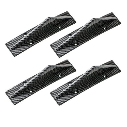 4pc Car Lower Rear Diffuser Bumper Splitter Lip Fin Shark Carbon Universal Look, US $12.99, image 8