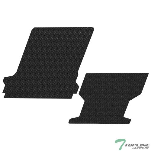 Tlaps for 2022-2024 hummer ev pickup 5 ft rubber front+rear truck bed mat black