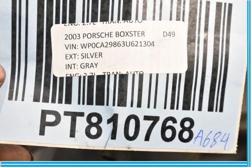 97-04 Porsche Boxster Engine Motor Cooling Fan Intake Black 98662403600 Oem, US $50.00, image 5