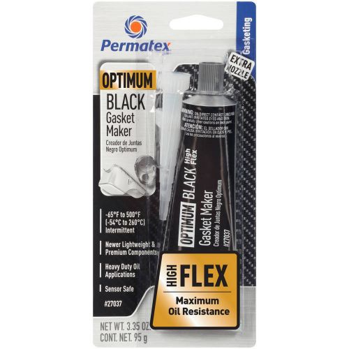 Permatex 27037 Optimum Black Gasket Maker 3.35 Oz. Sealant, Optimum Black RTV Si, US $36.38, image 2