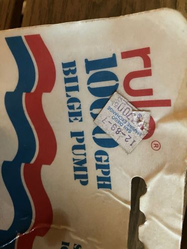 Rule Marine 20A 1000 GPH Submersible Boat Bilge Pump 12V Square Non-Automatic, US $85.00, image 3