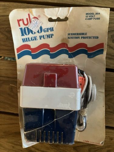 Rule Marine 20A 1000 GPH Submersible Boat Bilge Pump 12V Square Non-Automatic, US $85.00, image 4