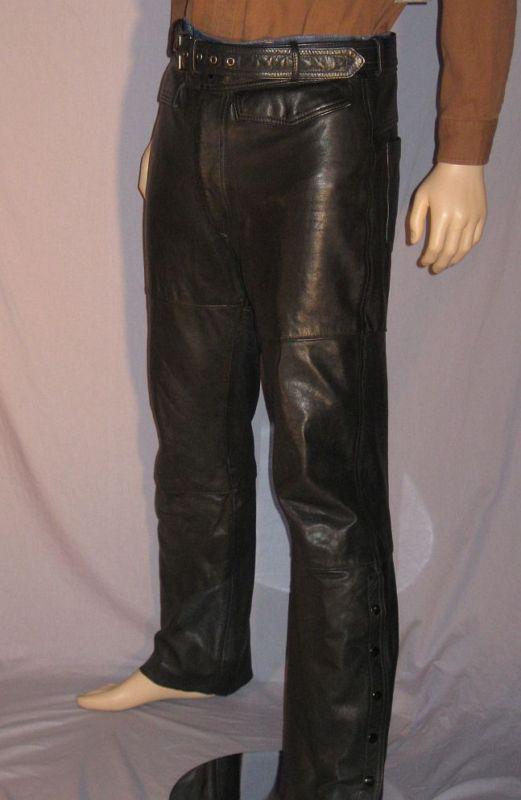 Hein Gericke Harley-Davidson Black Leather Overpants 36, US $39.95, image 4