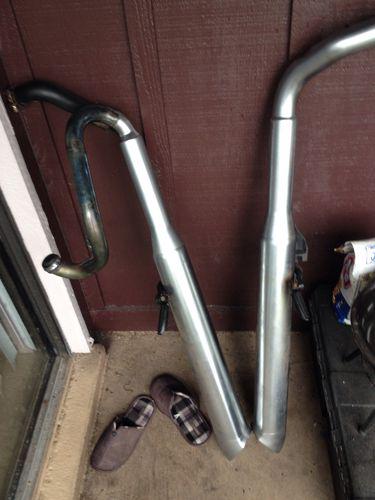 2012 harley davidson v rod muscle exhaust pipes (stock)