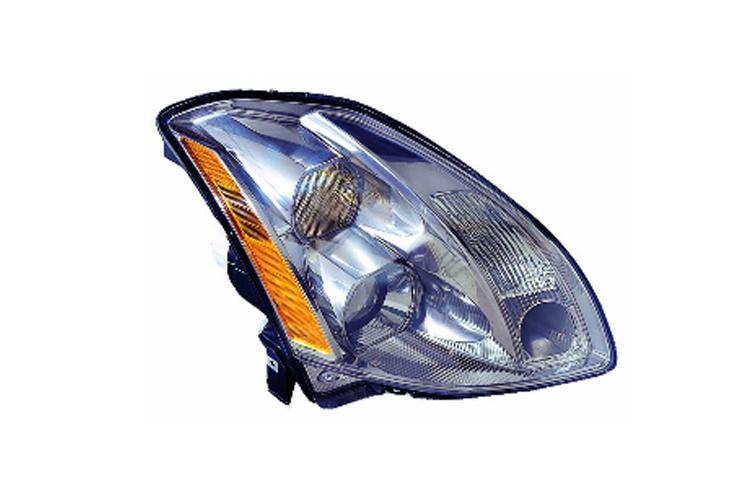 Passenger replacement headlight halogen w/o gray trim 05-06 nissan maxima