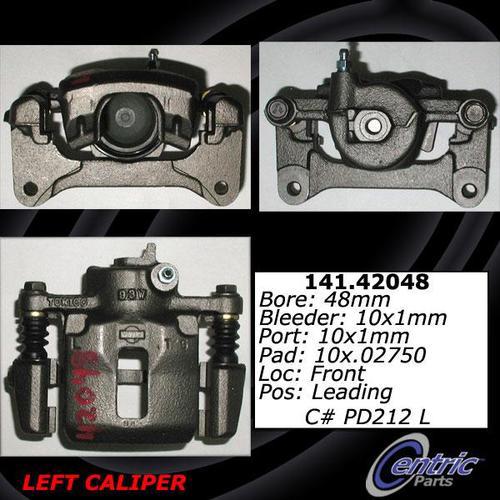Centric 141.42047 front brake caliper-premium semi-loaded caliper