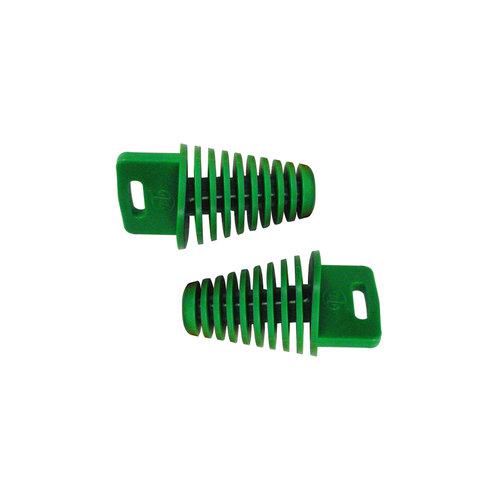 2pcs small green zxtd exhaust pipe muffler silencer 2-stroke plug for motorbike