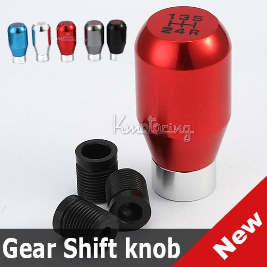 Red universal for car shift knob aluminum 5 speed manual transmission shifter
