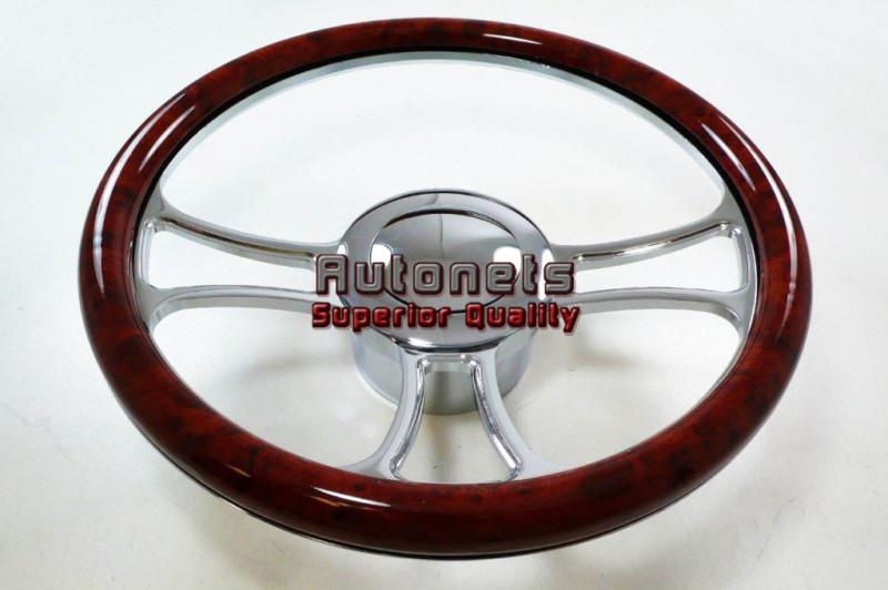 Find Wood Veneer Carousel Chevy GM Aluminum Steering Wheel Horn Button