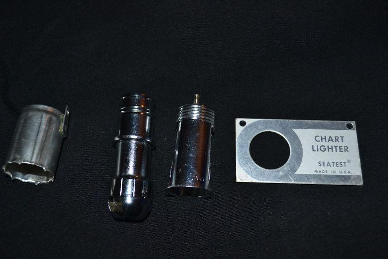 Vintage dash panel instrument / map light / dash plack / cigerette lighter 