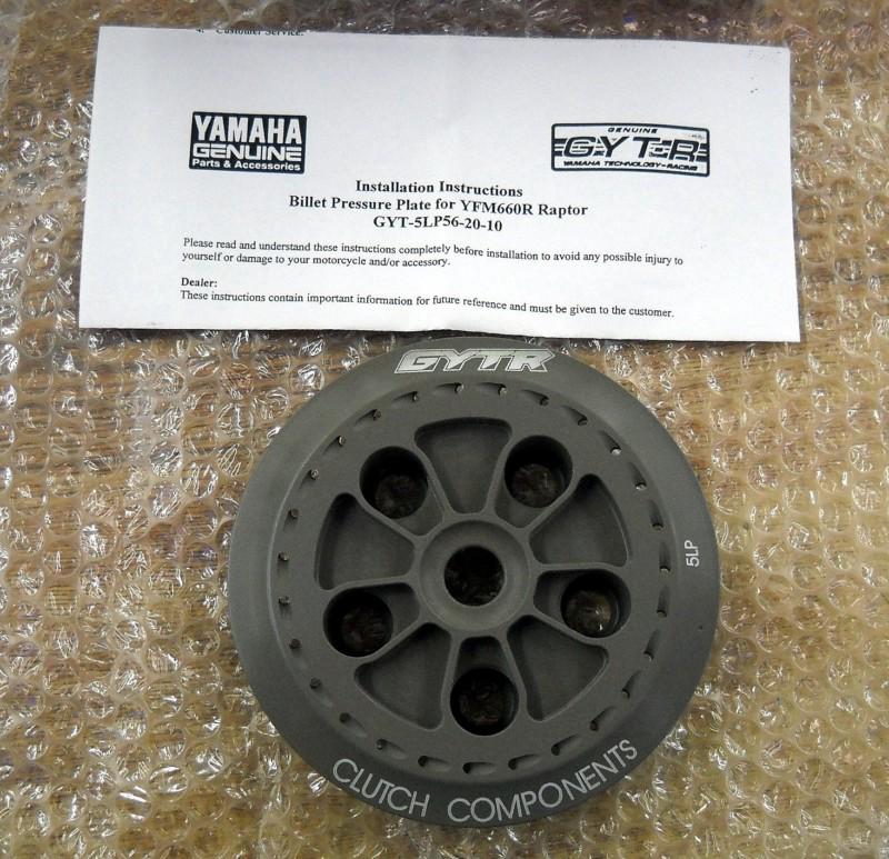 Yamaha 01-05 yfm660r raptor gytr billet clutch pressure plate gyt-5lp56-20-10 