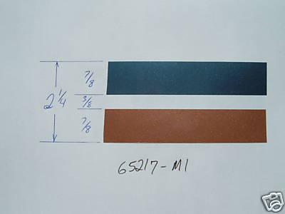 2 1/4" oem blue gold medium metallic pinstripe 65217-m1