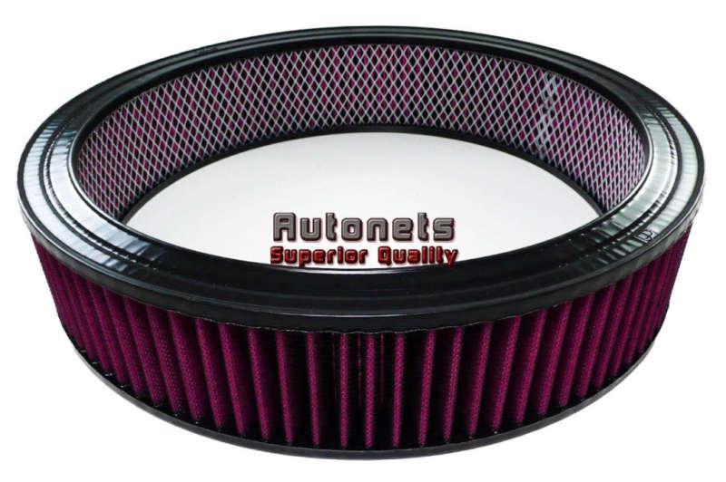 14" x 3" round air cleaner washable filter reusable street hot rat rod element