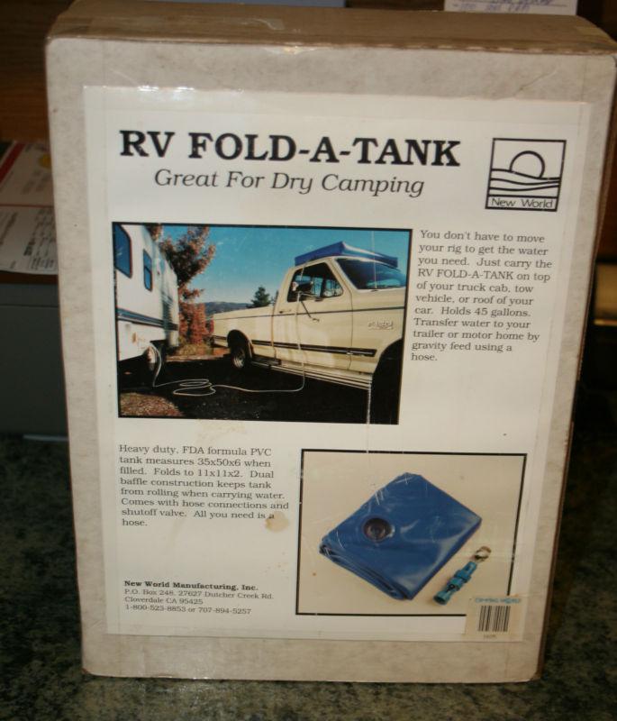 New? portable fresh water fold a tank 45 gallon storage emergency camping rv
