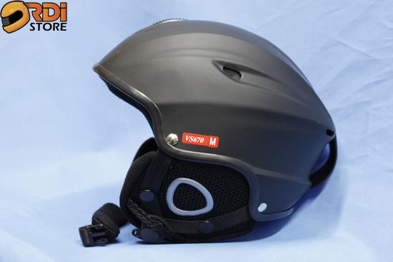 Vcan flat matte black ski snowboard adjustable helmet ~small