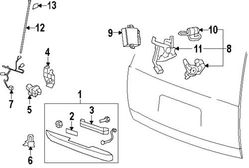 Gmc 15106857 genuine oem factory original release switch