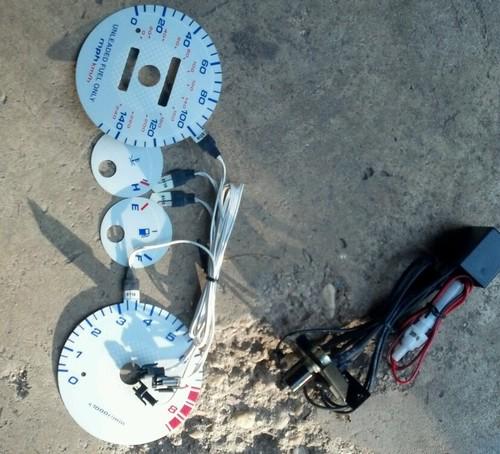 94-01 integra white gauge faces