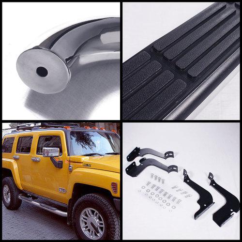 Purchase 0611 HUMMER H3 SUV STAINLESS STEEL 3" SIDE STEP NERF BARS