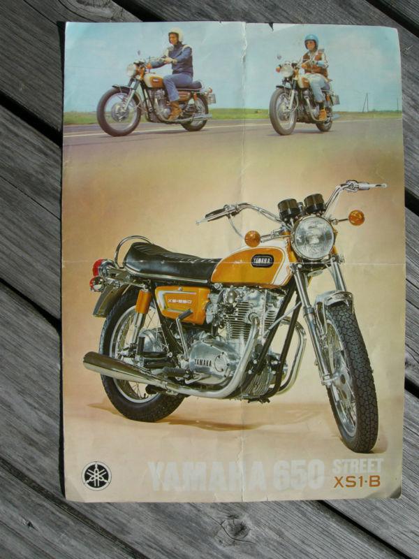 Yamaha xs1-b sales brochure 1971
