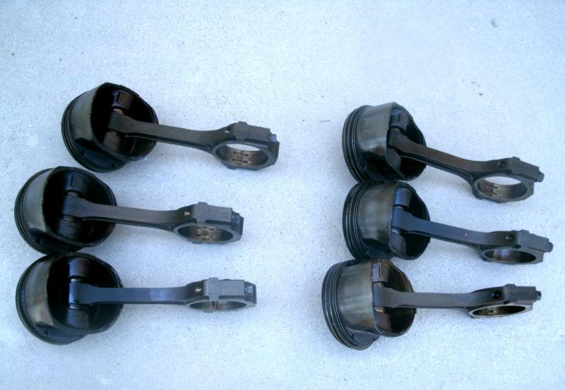 1998 3.8l ford mustang v6 set of 6 pistons and rods