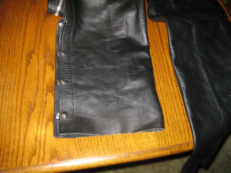 XL leather motorcycle chaps, US $20.00, image 2