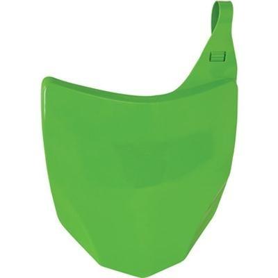 Ufo plastics front number plate green ka04718-026