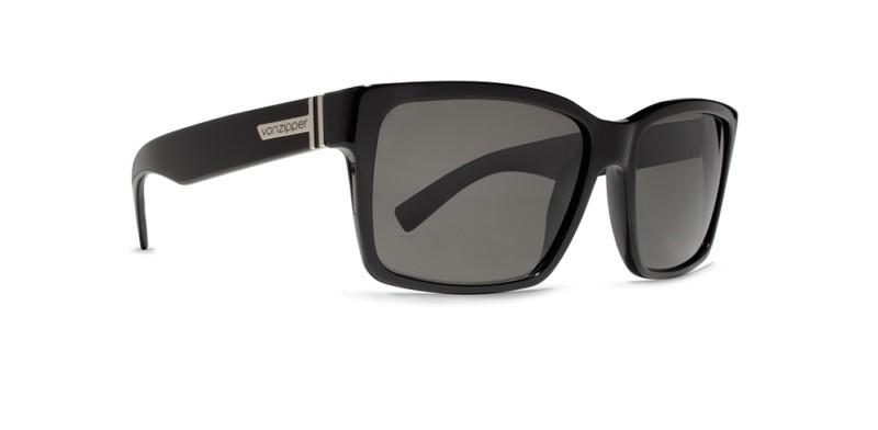 54-9939 von zipper elmore black gloss with grey lens sunglasses
