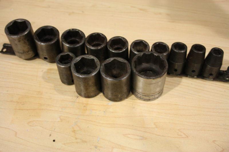 (14) snap on snapon wrench sockets socket bits mix lot +  extra 18 random pieces