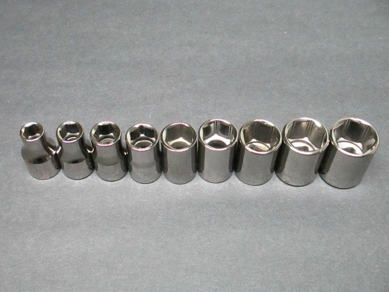 Purchase MADE IN USA Craftsman SAE Inch Socket Set 6 Point 1/2" Drive 3/87/8" Set of 9 in