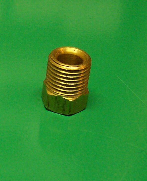 Brass brake line nuts for 1/4" tubing - lot of 5