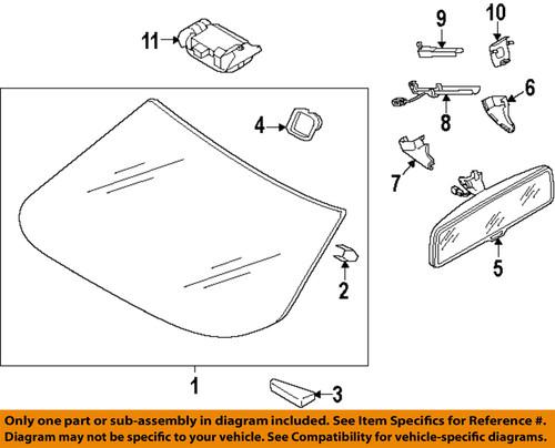 Volkswagen oem 561845011envb windshield glass-windshield