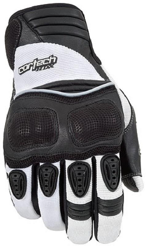Mens white cortech hdx motorcycle glove riding xxl 2xl