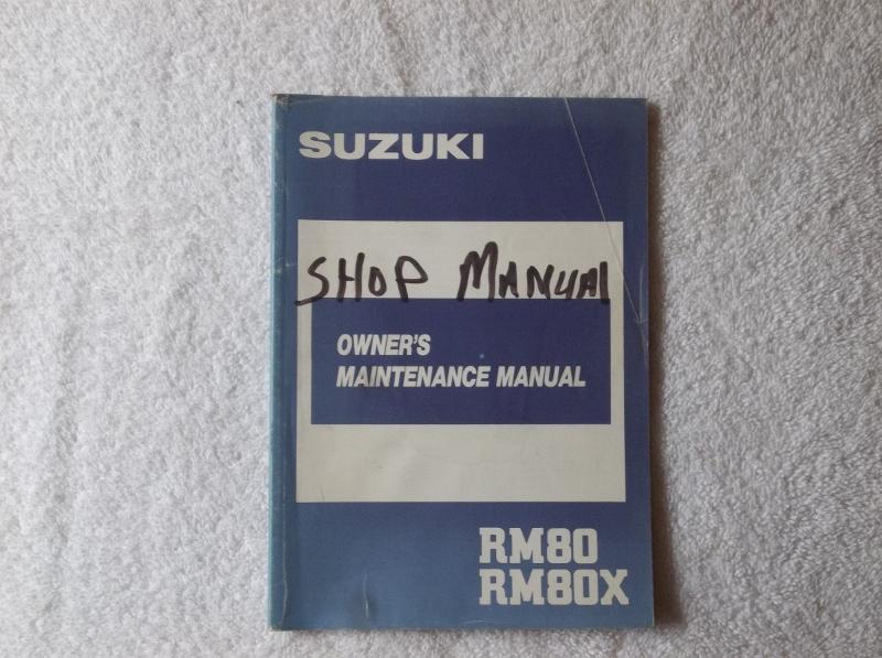 Suzuki rm80 rm80x 1987 owner's maintenance manual 87 orginal rm 80
