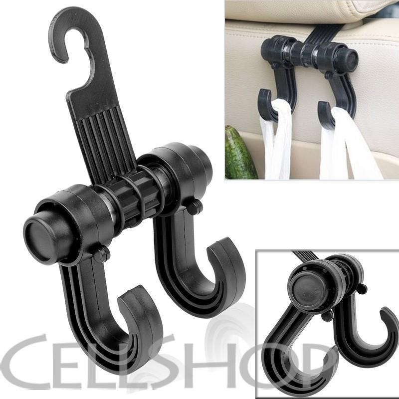 Car truck inside hanger multi-purpose hook holder clothes grocery bags umbrellas
