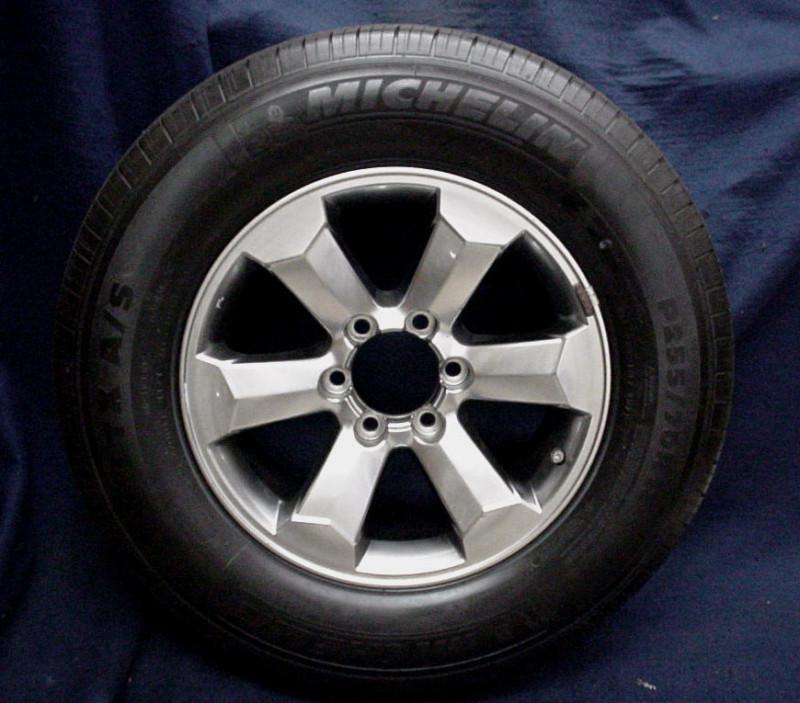Toyota 4 runner 06-09 18" 6 spoke platinum alloy wheel and michelin tire