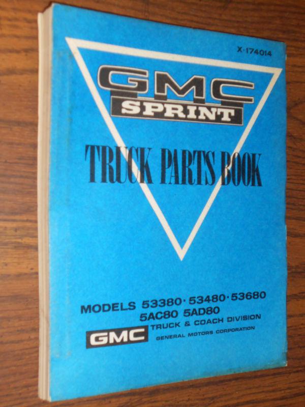 1971-1974 / gmc sprint (el camino?) parts book / original parts catalog