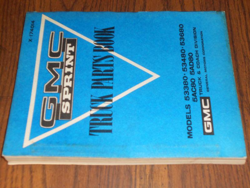 1971-1974 / GMC SPRINT (EL CAMINO?) PARTS BOOK / ORIGINAL PARTS CATALOG, US $74.50, image 2