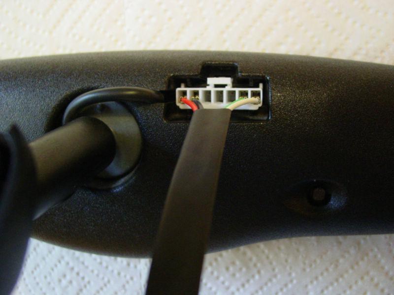 7 pin plug auto-dim compass temp electrochromatic rearview mirror connector new