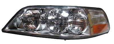 05-08 lincoln town car headlight headlamp halogen assembly front driver side lh