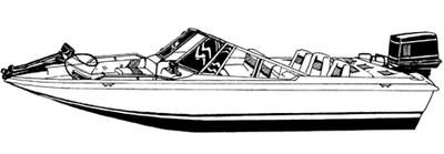 Carver 77316p 16ft6inx86infish &ski cover gr