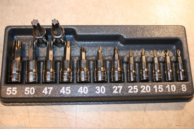 Snap-on standard torx socket driver set 1/4"-3/8" dr 