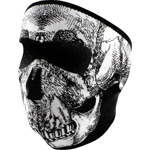 Skull zan headgear glow in the dark skull neoprene full face mask